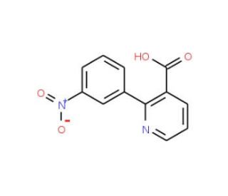 2-(3-Nitrophenyl)nicotinic acid - chemical structure image