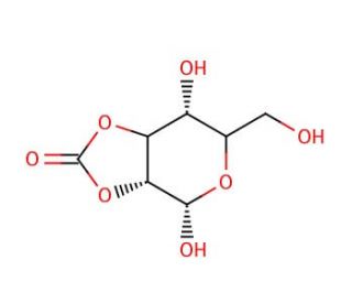2,3-O-Carbonyl-&alpha;-D-mannopyranose (CAS 76548-27-1) - chemical structure image