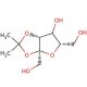 2,3-O-Isopropylidene-α-L-sorbofuranose (CAS 17682-71-2) - chemical structure image
