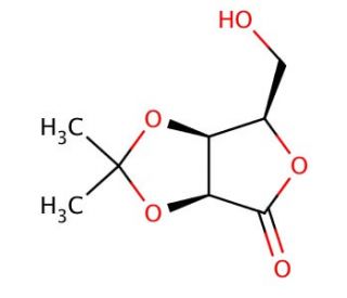 2,3-O-Isopropylidene-D-lyxono-1,4-lactone - chemical structure image