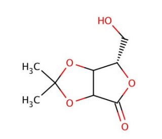 2,3-O-Isopropylidene-L-lyxono-1,4-lactone (CAS 152006-17-2) - chemical structure image