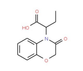 2-(3-Oxo-2,3-dihydro-4H-1,4-benzoxazin-4-yl)-butanoic acid - chemical structure image