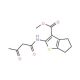 2-(3-Oxo-butyrylamino)-5,6-dihydro-4H-cyclopenta[b]thiophene-3-carboxylic acid methyl ester - chemical structure image