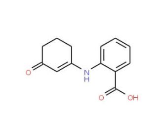 2-((3-Oxocyclohex-1-enyl)amino)benzoic acid (CAS 132600-13-6) - chemical structure image
