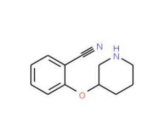 2-(3-Piperidinyloxy)benzonitrile (CAS 902836-51-5) - chemical structure image