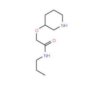 2-(3-Piperidinyloxy)-N-propylacetamide - chemical structure image