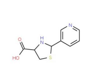 2-(3-Piridyl)thiazolidine-4-carboxylic acid - chemical structure image