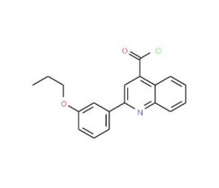 2-(3-propoxyphenyl)quinoline-4-carbonyl chloride - chemical structure image