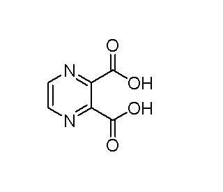 2,3-Pyrazine dicarboxylic acid (CAS 89-01-0) - chemical structure image