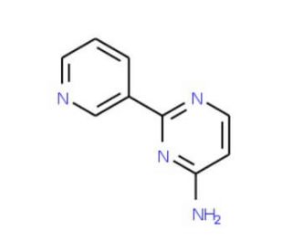 2-(3-Pyridinyl)-4-pyrimidinamine (CAS 61310-31-4) - chemical structure image