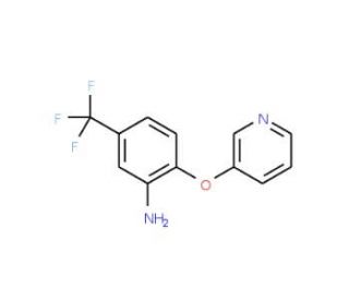 2-(3-Pyridinyloxy)-5-(trifluoromethyl)aniline - chemical structure image