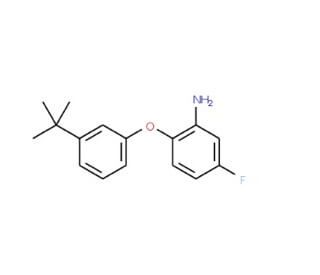 2-[3-(tert-Butyl)phenoxy]-5-fluorophenylamine - chemical structure image