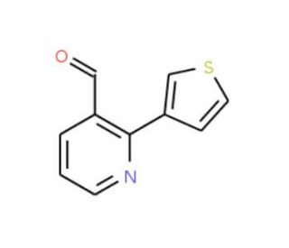 2-(3-Thienyl)nicotinaldehyde - chemical structure image