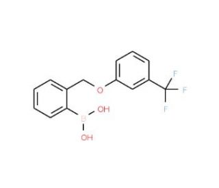 2-((3-(Trifluoromethyl)phenoxy)methyl)phenylboronic acid (CAS 1072951-60-0) - chemical structure image