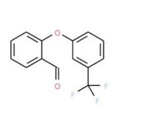 2-[3-(Trifluoromethyl)phenoxy]benzenecarbaldehyde - chemical structure image