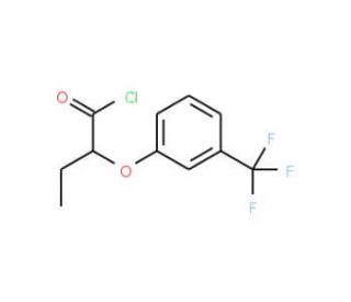 2-[3-(trifluoromethyl)phenoxy]butanoyl chloride - chemical structure image