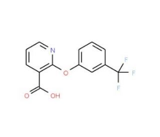 2-[3-(Trifluoromethyl)phenoxy]nicotinic acid (CAS 36701-89-0) - chemical structure image
