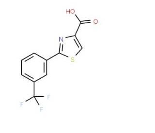 2-[3-(Trifluoromethyl)phenyl]-1,3-thiazole-4-carboxylic acid - chemical structure image