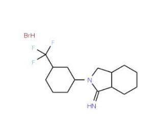 2-[3-(trifluoromethyl)phenyl]isoindolin-1-imine hydrobromide - chemical structure image