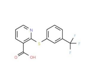 2-{[3-(trifluoromethyl)phenyl]thio}nicotinic acid - chemical structure image