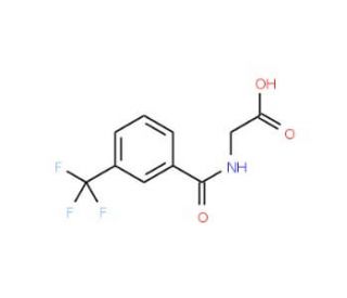 2-(3-(trifluoromethyl)benzamido)acetic acid (CAS 17794-48-8) - chemical structure image