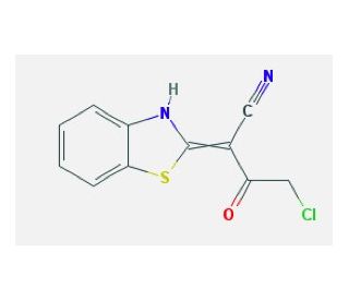 2-(3H-Benzothiazol-2-ylidene)-4-chloro-3-oxo-butyronitrile (CAS 307975-77-5) - chemical structure image