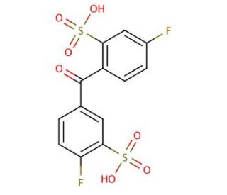 2,3&prime;-Disulfo-4,4&prime;-difluorobenzophenone - chemical structure image