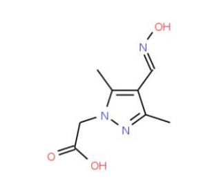 2-{4-[(1E)-(hydroxyimino)methyl]-3,5-dimethyl-1H-pyrazol-1-yl}acetic acid - chemical structure image