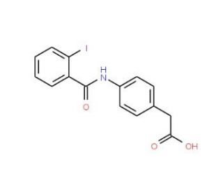 2-{4-[(2-iodobenzene)amido]phenyl}acetic acid - chemical structure image