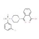 2-({4-[(3-chlorophenyl)sulfonyl]piperazin-1-yl}carbonyl)benzoic acid - chemical structure image