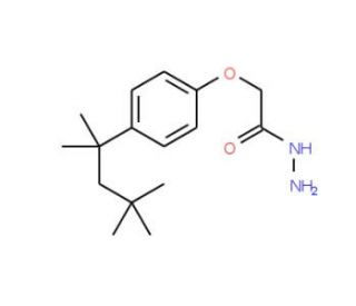 2-[4-(1,1,3,3-tetramethylbutyl)phenoxy]acetohydrazide - chemical structure image