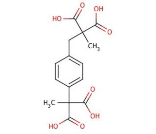 2-[4-(1,1-Dicarboethoxy)benzyl]-2-methyl Malonic Acid (CAS 189287-73-8) - chemical structure image