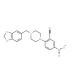 2-[4-(1,3-Benzodioxol-5-ylmethyl)piperazin-1-yl]-5-nitrobenzonitrile - chemical structure image