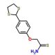 2-(4-(1,3-dithiolan-2-yl)phenoxy)ethanethioamide (CAS 175276-82-1) - chemical structure image