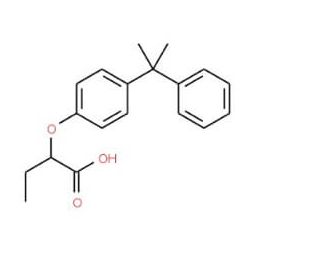 2-[4-(1-Methyl-1-phenylethyl)phenoxy]butanoic acid - chemical structure image