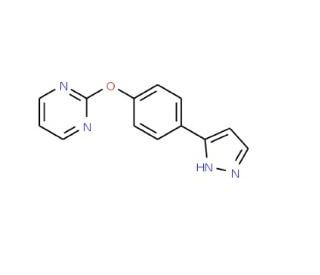 2-[4-(1H-Pyrazol-3-yl)phenoxy]pyrimidine - chemical structure image