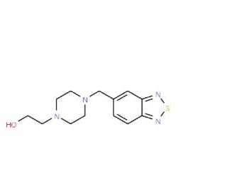 2-[4-(2,1,3-Benzothiadiazol-5-ylmethyl)-piperazino]-1-ethanol - chemical structure image