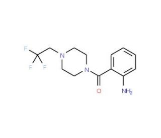 2-{[4-(2,2,2-trifluoroethyl)piperazin-1-yl]carbonyl}aniline - chemical structure image