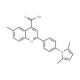 2-[4-(2,5-dimethyl-1H-pyrrol-1-yl)phenyl]-6-methylquinoline-4-carboxylic acid - chemical structure image