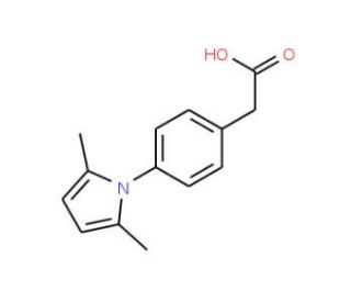 2-[4-(2,5-dimethyl-1H-pyrrol-1-yl)phenyl]acetic acid - chemical structure image