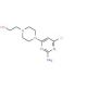 2-[4-(2-Amino-6-chloro-4-pyrimidinyl)piperazino]-1-ethanol - chemical structure image