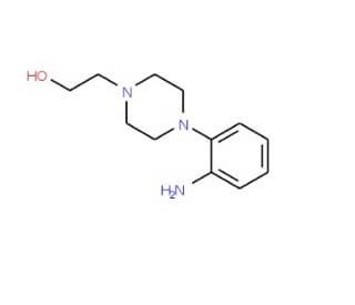 2-[4-(2-Amino-phenyl)-piperazin-1-yl]-ethanol (CAS 869946-18-9) - chemical structure image