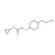 2-[4-(2-aminoethyl)phenoxy]-N-cyclopropylacetamide - chemical structure image