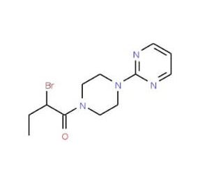 2-[4-(2-Bromobutanoyl)piperazin-1-yl]pyrimidine - chemical structure image
