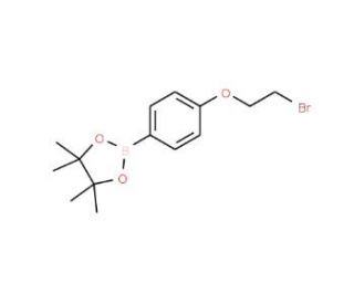 2-[4-(2-Bromoethoxy)phenyl]-4,4,5,5-tetramethyl-1,3,2-dioxaborolane (CAS 913836-27-8) - chemical structure image