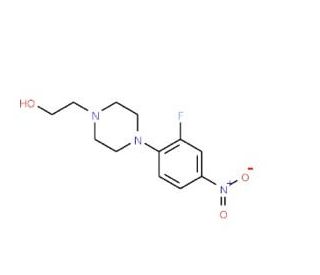 2-[4-(2-Fluoro-4-nitrophenyl)piperazin-1-yl]-ethanol - chemical structure image