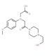 [{2-[4-(2-Hydroxyethyl)piperazin-1-yl]-2-oxoethyl}(4-methoxyphenyl)amino]acetic acid - chemical structure image