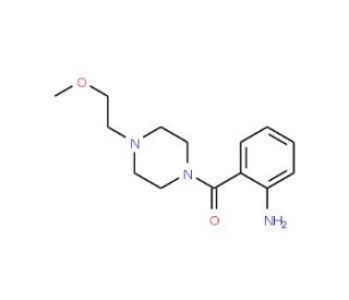 2-{[4-(2-methoxyethyl)piperazin-1-yl]carbonyl}aniline - chemical structure image