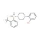 2-(4-{[2-(trifluoromethyl)phenyl]sulfonyl}piperazin-1-yl)phenol - chemical structure image