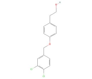 2-[4-(3,4-Dichlorobenzyloxy)phenylethanol (CAS 188928-11-2) - chemical structure image